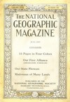 National Geographic June 1917 magazine back issue cover image