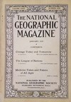 National Geographic January 1919 magazine back issue