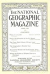 National Geographic April 1920 magazine back issue cover image