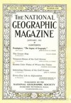 National Geographic January 1921 magazine back issue cover image