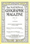 National Geographic April 1921 magazine back issue