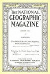 National Geographic August 1921 magazine back issue