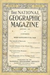 National Geographic January 1922 magazine back issue cover image