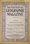National Geographic April 1922 magazine back issue cover image