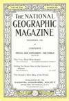 National Geographic December 1922 magazine back issue