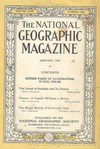 National Geographic January 1923 magazine back issue cover image