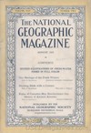 National Geographic August 1923 magazine back issue