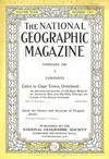 National Geographic February 1925 magazine back issue cover image