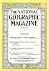 National Geographic June 1925 magazine back issue cover image