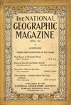 National Geographic April 1927 magazine back issue cover image