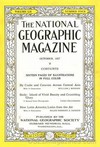 National Geographic October 1927 magazine back issue