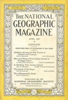 National Geographic April 1928 magazine back issue cover image