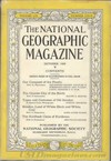 National Geographic October 1928 magazine back issue cover image