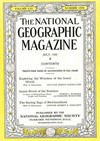 National Geographic July 1929 magazine back issue cover image