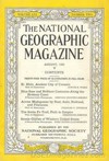 National Geographic August 1929 magazine back issue cover image