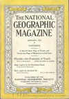 National Geographic January 1930 magazine back issue