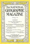National Geographic August 1930 magazine back issue