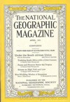 National Geographic April 1931 magazine back issue