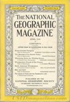 National Geographic April 1933 magazine back issue cover image