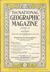 National Geographic October 1934 magazine back issue cover image