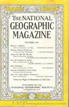 National Geographic October 1940 magazine back issue cover image