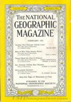 National Geographic February 1952 magazine back issue cover image