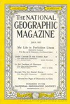 National Geographic July 1955 magazine back issue cover image