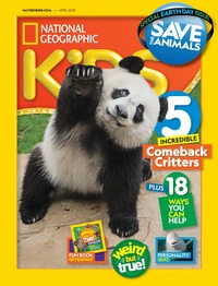 National Geographic Kids April 2020 magazine back issue cover image