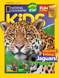 National Geographic Kids March 2021 magazine back issue cover image
