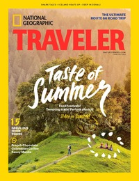 National Geographic Traveler June/July 2016 magazine back issue cover image