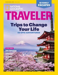 National Geographic Traveler June/July 2018 magazine back issue cover image