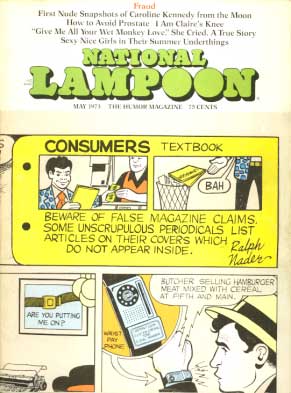 National Lampoon May 1973 magazine back issue National Lampoon magizine back copy 