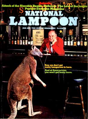 National Lampoon January 1974 magazine back issue National Lampoon magizine back copy 
