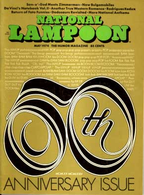 National Lampoon May 1974 magazine back issue National Lampoon magizine back copy 