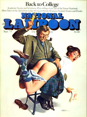 National Lampoon September 1975 magazine back issue National Lampoon magizine back copy 
