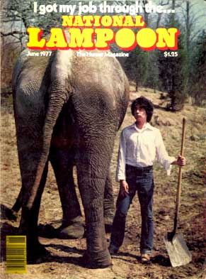 National Lampoon June 1977 magazine back issue National Lampoon magizine back copy 