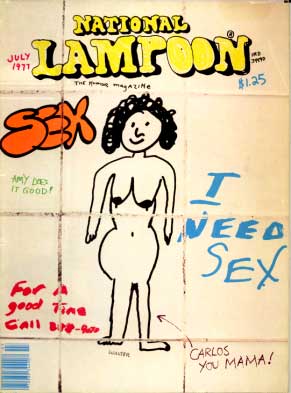 National Lampoon July 1977 magazine back issue National Lampoon magizine back copy 