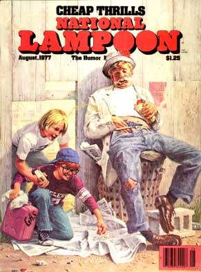 National Lampoon August 1977 magazine back issue National Lampoon magizine back copy 
