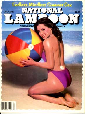 National Lampoon July 1981 magazine back issue National Lampoon magizine back copy 