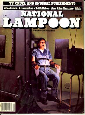 National Lampoon November 1981 magazine back issue National Lampoon magizine back copy 