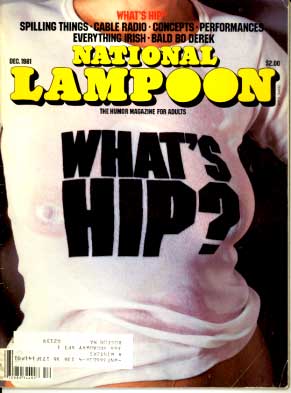 National Lampoon December 1981 magazine back issue National Lampoon magizine back copy 
