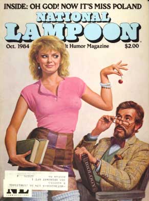 National Lampoon October 1984 magazine back issue National Lampoon magizine back copy 