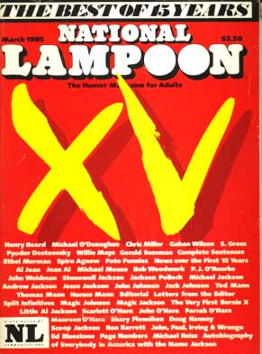 National Lampoon March 1985 magazine back issue National Lampoon magizine back copy 