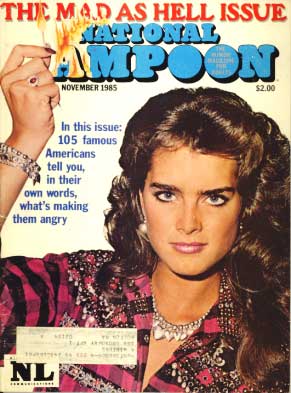 National Lampoon November 1985 magazine back issue National Lampoon magizine back copy 