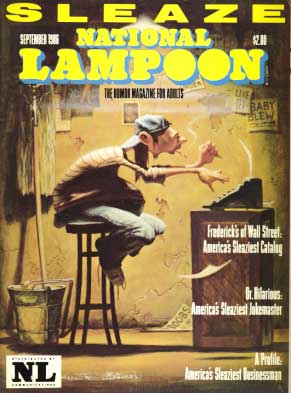 National Lampoon September 1986 magazine back issue National Lampoon magizine back copy 
