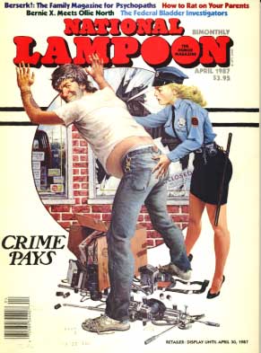 National Lampoon March/April 1987 magazine back issue National Lampoon magizine back copy 