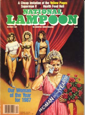 National Lampoon November/December 1987 magazine back issue National Lampoon magizine back copy 