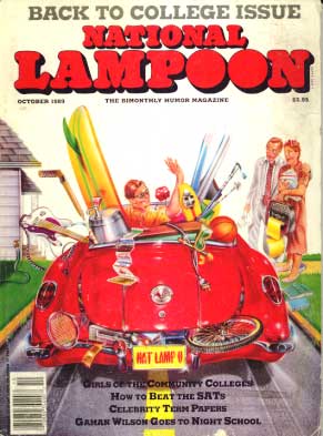 National Lampoon September/October 1989 magazine back issue National Lampoon magizine back copy 