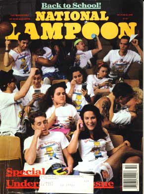 National Lampoon September/October 1990 magazine back issue National Lampoon magizine back copy 