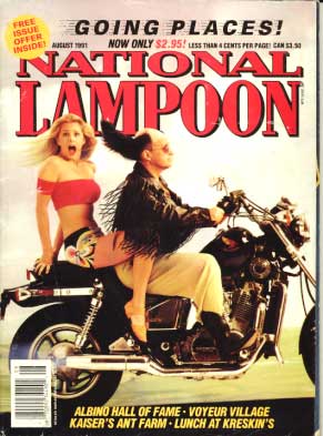 National Lampoon July/August 1991 magazine back issue National Lampoon magizine back copy 
